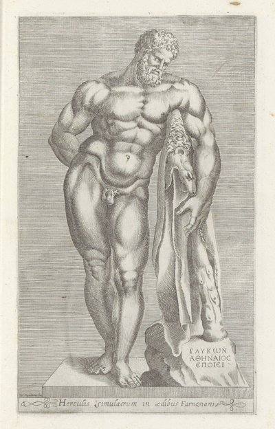 Heykeltıraş van Herkül Herkül Farnese Farnesian