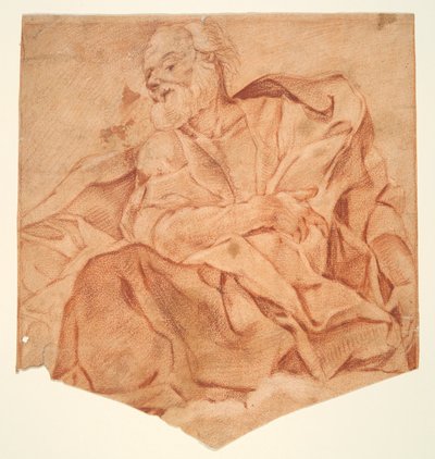 Oturan Sakallı Erkek Figürü by Unknown