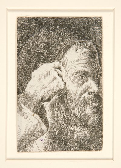 İsimsiz (Sakallı Bir Adamın Başı) by Unknown