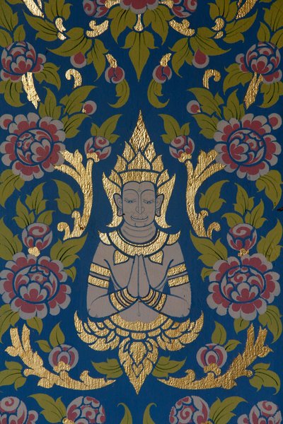 Wat Amharam, Hua Hin. Tapınak dekorasyonu. Tayland. by Unknown