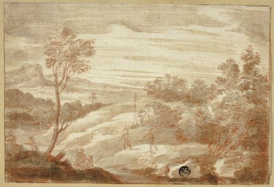 Figürlerle Ormanlık Peyzaj by Unknown
