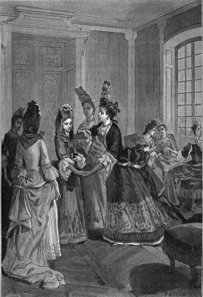 1685-1686: Yeni Katolikler. 19. yüzyılın gravürü. Jules Michelet