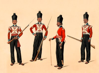 40. Madras Yerli Piyade, 1835 dolaylarında by Unknown