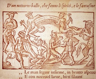 Bir Şabat, Olaus Magnus (1490-1557), İsveçli dindar ve coğrafyacı tarafından gravür, - "Kuzey Ulusunun Tarihi"nde by Unknown artist