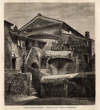 San Crispino şapelinin arkasında bir cloaca by Unknown artist