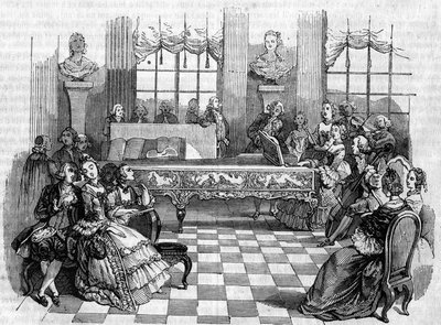18. yüzyılda bir konser. by Unknown artist
