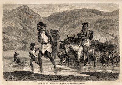 Kabyle çobanlarından bir aile, bölgedeki en önemli yürüyüş olan Beni Menguelet yürüyüşüne gitmek için Djema vadisini geçer; önce aile reisi, ardından ailesi ve sürüsü, önce koyunlar, sonra da sığırların büyük kısmı gelir. Müh by Unknown artist