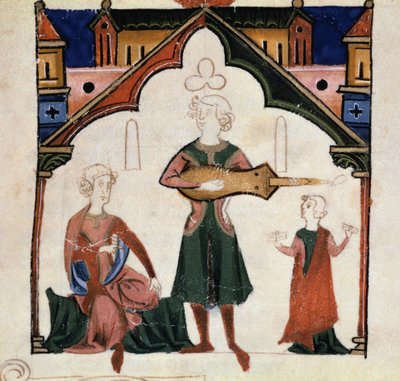 Bir grup şair ve müzisyen (Minyatür by Unknown artist