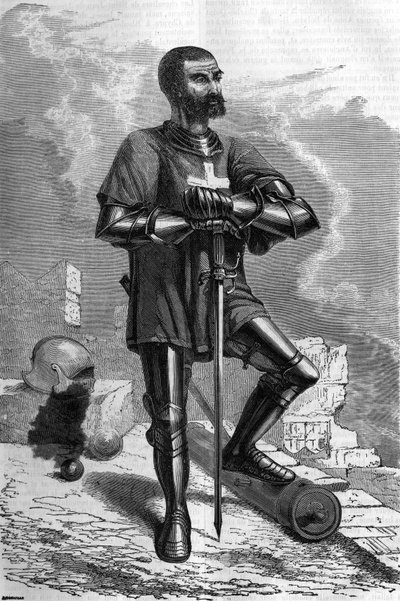 16. yüzyılda Rodos (Yunanistan) şehrinden bir şövalye. by Unknown artist