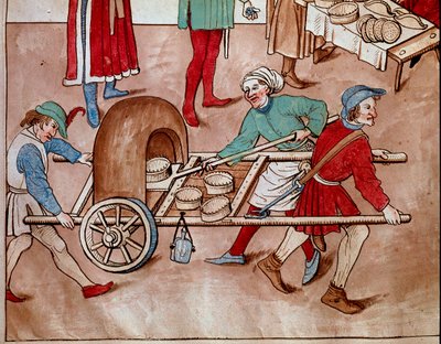 Yürüyen bir fırıncı. Ulrich Richental (1360-1437) 1438