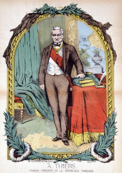 Adolphe Thiers (1797-1877), Fransız politikacı, gazeteci ve tarihçi. by Unknown artist