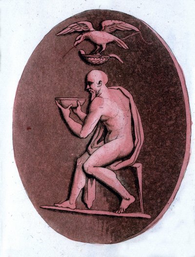 Aeschylus (yaklaşık 525-456 BC), Yunan trajik şairi. by Unknown artist