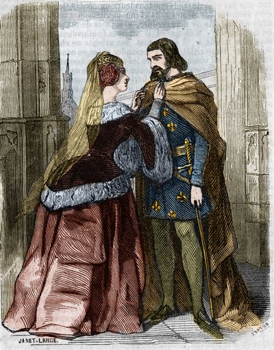 Agnes Sorel (1422-1450) (Beaute sur Marne Leydisi) (Beaute-sur-Marne) ve Jumieges Manastırı