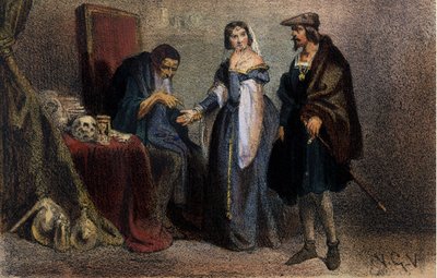 Agnes Sorel (1422-1450) (Beaute sur Marne'nin Leydisi) (Beaute-sur-Marne), “La Belle Agnes” olarak bilinir, Charles VII'nin bir astroloğa danışmanlık yapmasının gözdesi. 19. yüzyılın gravürü. Brera Kütüphanesi. Milano. by Unknown artist