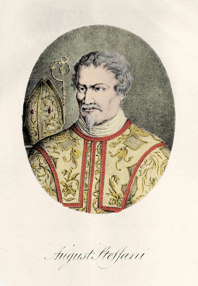 Agostino Steffani (1654-1728) İtalyan besteci 1856 gravür by Unknown artist