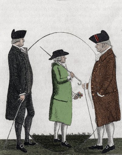 Alexander Gordon, Lord Rockville (1739-1792); Adam Smith (1723-1790) - gravür - 19. yüzyıl by Unknown artist
