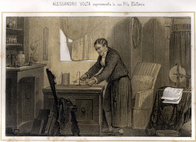 Alexandre (Alessandro) Volta (1745 - 1827) ve elektrik pili konusundaki deneyimi - “” Storia d