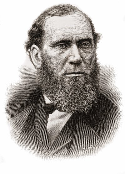 Allan Pinkerton (1819-1884), İskoç asıllı Amerikalı dedektif. by Unknown artist