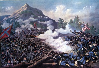 Amerikan İç Savaşı (1861 - 1865): Kennesaw Dağı Savaşı (Gürcistan) 27 Haziran by Unknown artist