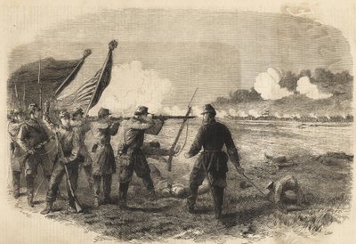 Amerikan İç Savaşı Cedar Creek Savaşı, Shenandoah vadisinde, 18 Ekim 1864. - Ayrılık Savaşı (1861 - 1865) veya Amerikan İç Savaşı: 19 Ekim by Unknown artist