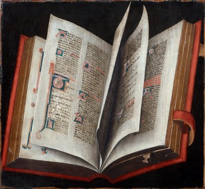 Açılmış Bir Litürjik Kitap - Anonim - c. 1525 - Ahşap üzerine yağlı boya - Sanat Tarihi Müzesi, Viyana by Unknown artist