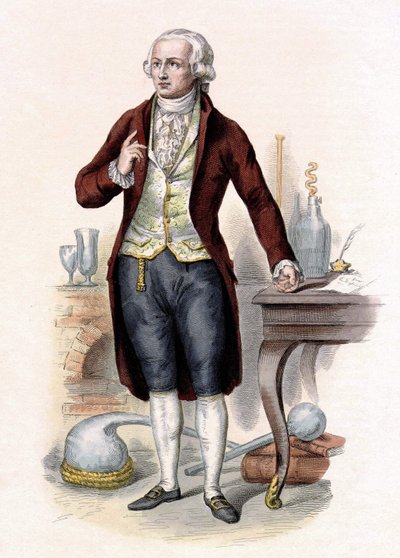 Antoine Laurent de Lavoisier (1743-1794), Fransız kimyager. by Unknown artist