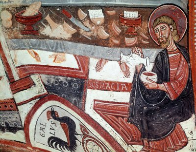Havari şarap servisi, detay (fresk by Unknown artist