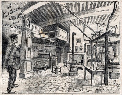 Atelier de Canut a Lyon - 1895 tarihli “Le Progres şanlı” gravürden bu yana Grand Cote