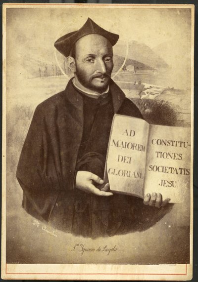 Azpeitia: Society of Jesus and the Cizvitlerin kurucusu Loyola'lı Aziz Ignatius'un boyalı portresi by Unknown artist