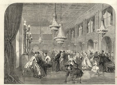 Baden Baden (Baden-Baden), Almanya - Sohbet Odasının İçinde - 1867 by Unknown artist