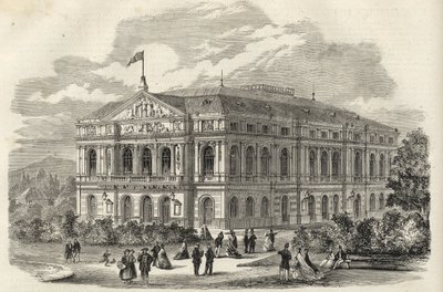 Baden Baden (Baden-Baden), Almanya - Baden Tiyatrosu - 1867 by Unknown artist