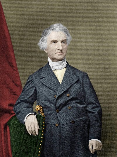 Baron Justus von Liebig, Alman kimyager (1803-1873). by Unknown artist