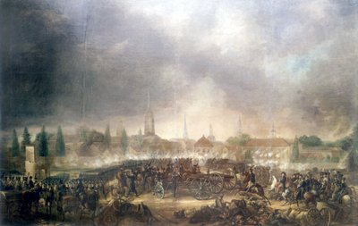 Leipzig Savaşı (Milletler Savaşı), 16-19 Ekim by Unknown artist