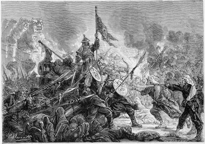Palikao Savaşı: Mançu ordusunun Fransız-İngiliz Seferi Kuvvetleri önünde yenilgisi, 21/09/1860 - by Unknown artist