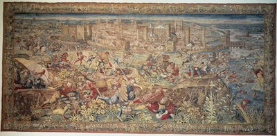Pavia Savaşı. Goblen. 17. yüzyıl. Capodimonte Müzesi, Napoli. by Unknown artist