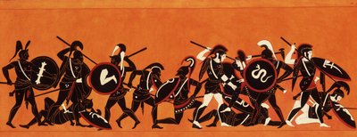 Yunanlılar ve Truvalılar Savaşı (Truva Savaşı) 1808-1810 (resim) by Unknown artist