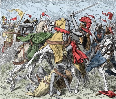 Battle on the Elster: Rudolf of Swabia Mortally Wounded - Revolt of the Saxons (1073-1075): Rheinfelden