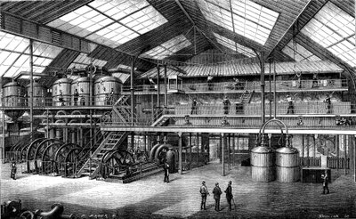 Pancar şekeri fabrikası (gravür by Unknown Artist