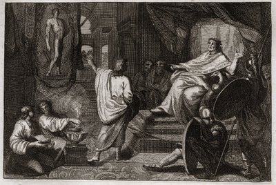 Royaumont İncili, Eski Ahit: Daniel peygamber. Peygamber Daniel, Kral II. Nebukadnezar