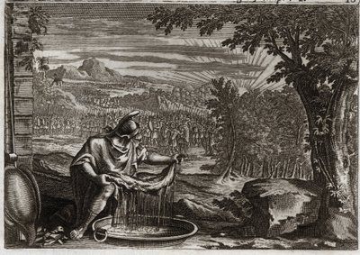 Royaumont İncili, Eski Ahit: Fleece Mucizesi. Gedeon (Gideon), Tanrı