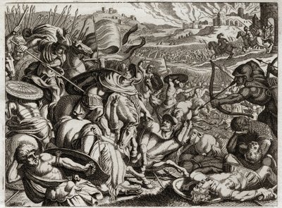 Royaumont İncili, Eski Ahit: Benjaminlerin Cezalandırılması. Benjamin kabilesi yok edildi. 1811