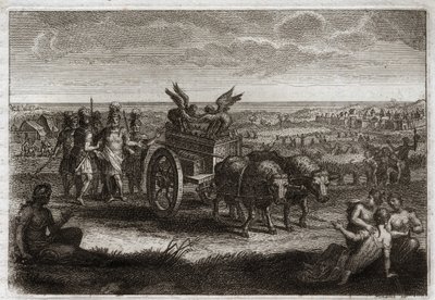 Royaumont İncili, Eski Ahit: Ark geri döndü. Filistliler, her gün yol açtığı kötülüklerden kaçınmak için Ahit Sandığı