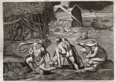 Royaumont İncili, Eski Ahit: Tufan. Tufan tüm dünyayı sular altında bırakıyor. Tek Ark, içinde kilitli olanları bu batmaktan kurtarır. 1811