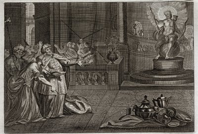 Royaumont İncili, Eski Ahit: Bel Putu. Daniel, Bel İdolünü yok etti ve Babillilerin taptığı bir ejderhayı öldürdü. 1811