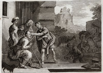 Royaumont İncili, Eski Ahit: Tobia görüşünü geri kazanır. Genç Tobie, Başmelek Raphael