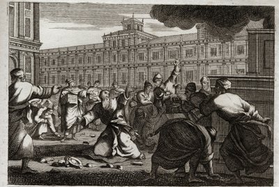 Royaumont İncili, Eski Ahit:, Zekeriya taşlandı. Başkâhin Zekeriya, Yahuda Kralı Yoaş