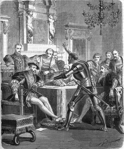 Blaise de Monluc (1502-1577), Fransa Mareşali, 1. 19. yüzyılın gravürü. by Unknown artist