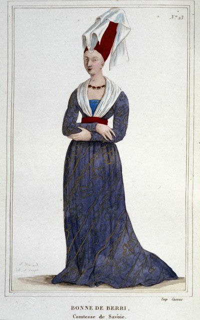 Bonne de Berry (1365-1435). Savoy Kontesi. by Unknown artist