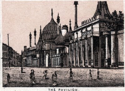 Brighton, İngiltere: Pavyonun görünümü. “” Dünya 168 görüş gösteriyor”” Tarihsiz (19. yüzyılın sonları) by Unknown artist