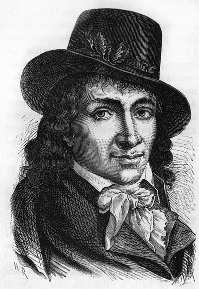 Camille Desmoulins (1760-1794), Fransız gazeteci ve politikacı. by Unknown artist